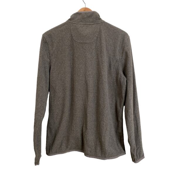 G.H. Bass & Co. Gray Fleece Quarter Zip Pullover Size Medium - Picture 2 of 6